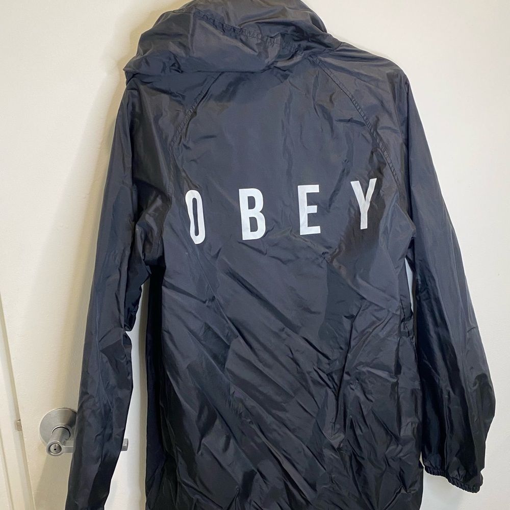 Obey hooded coach jacket